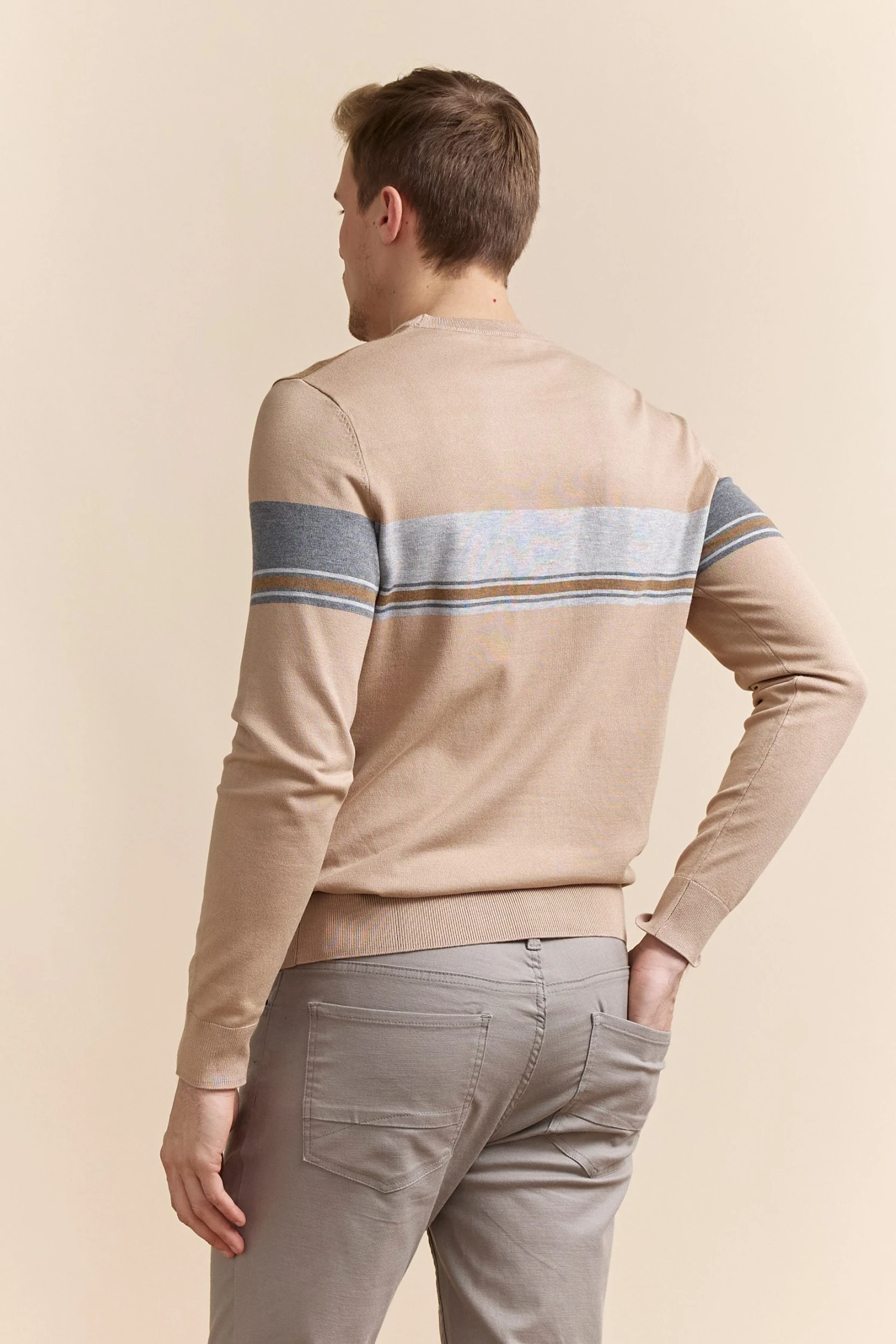 Striped Block Sweater - Image 2