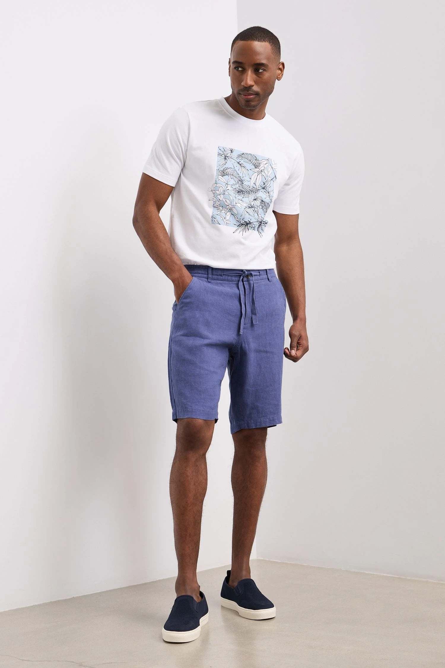 Linen Bermuda Shorts