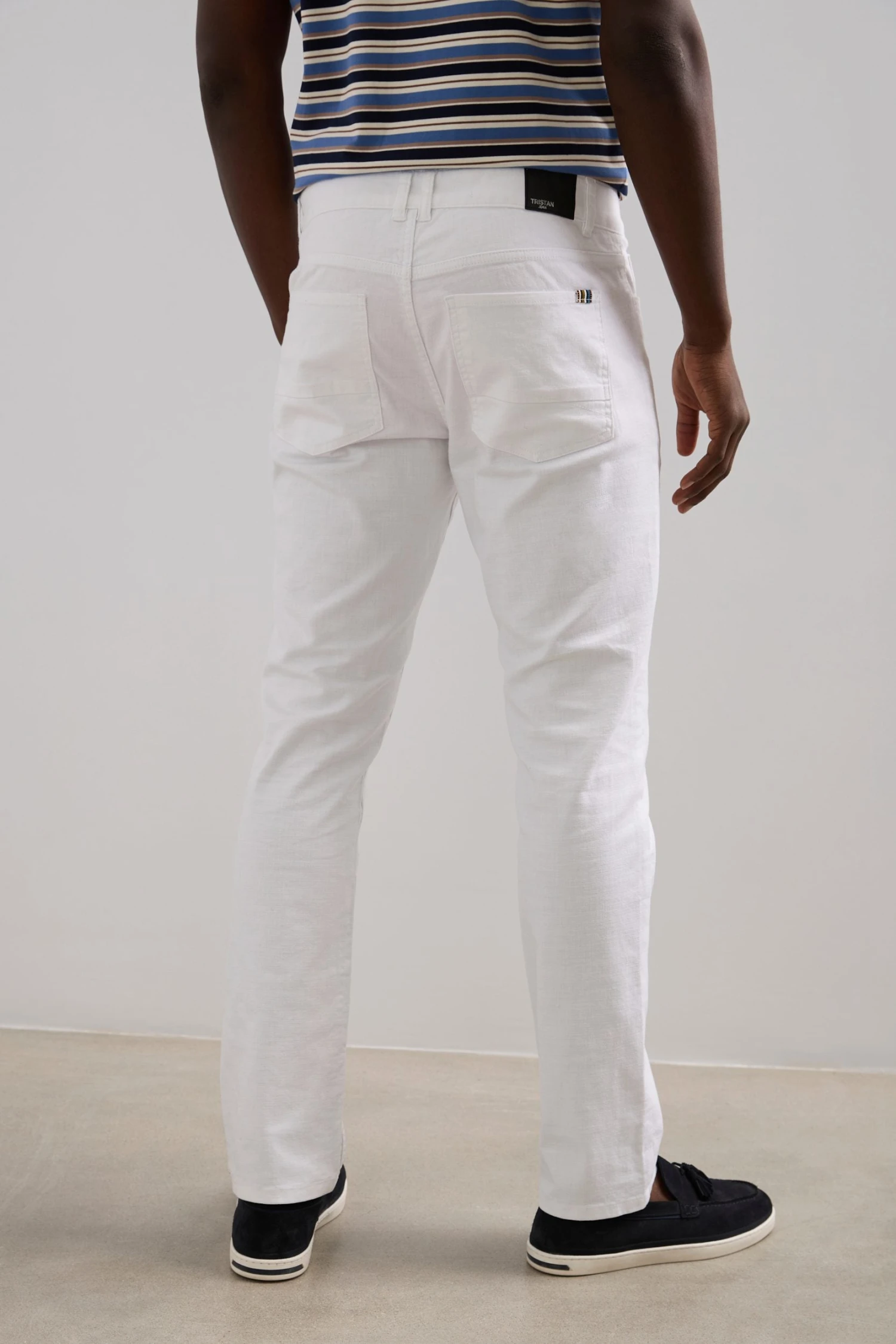 Textured Slim Fit Five Pocket Pants - Image 13