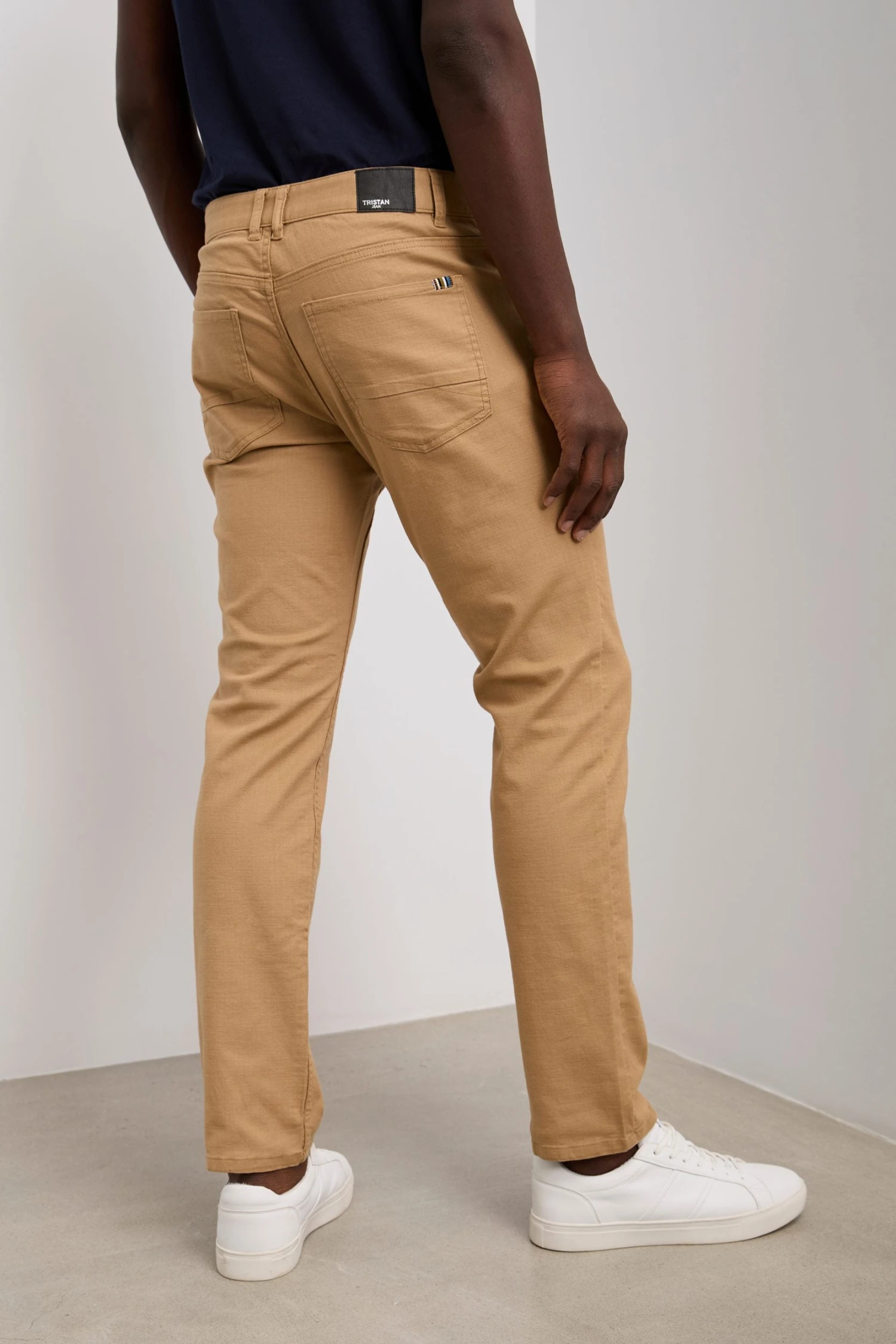Textured Slim Fit Five Pocket Pants - Image 11
