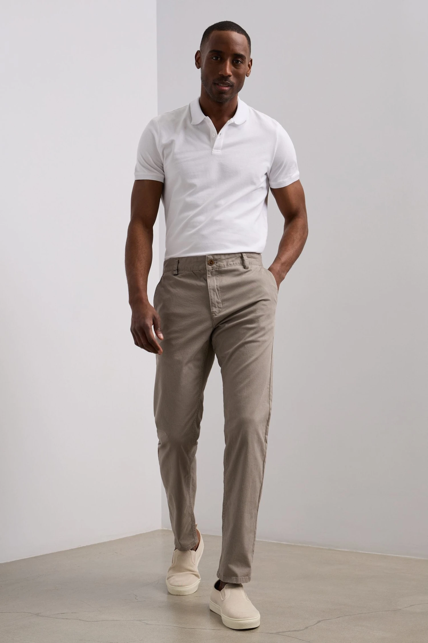 Slim Fit Printed Chino