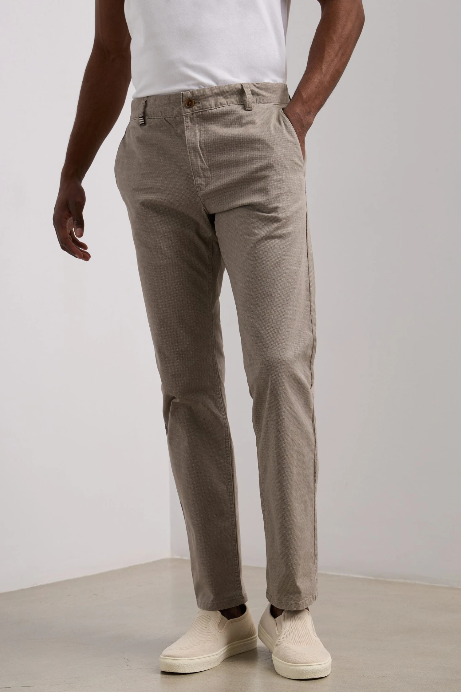 Slim Fit Printed Chino - Image 2