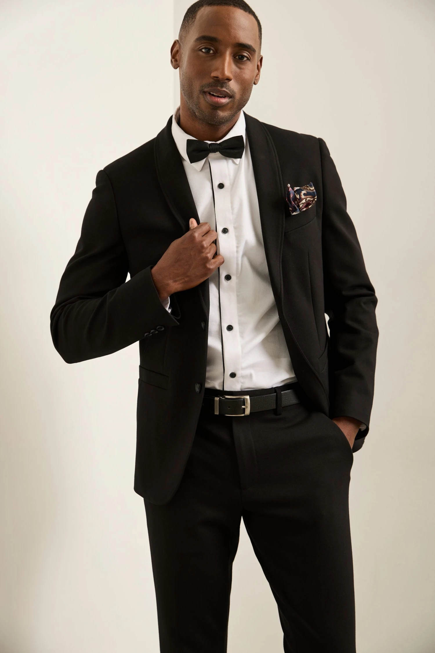 Fitted Shawl Collar Ponte Jack