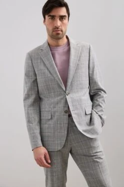 Fitted Check Blazer