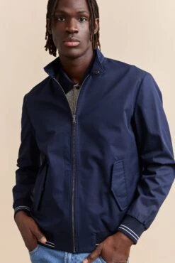 Rib Details Zip Jacket